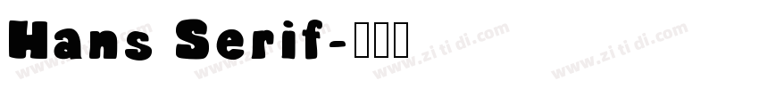Hans Serif字体转换